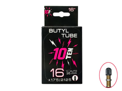 Cámara 10TEN 16x1,75/2,125 Valvula de Auto 35MM, METALICA con Argolla