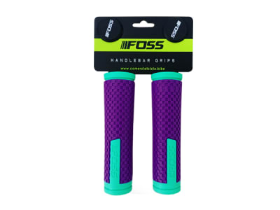 Puños FOSS Kraton Soft 125mm Purple - Light Green.