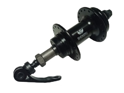 Maza Trasera SHENGFU para Disco, Aluminio 14Gx36H Atornillada, Rodamientos Sellados, Black