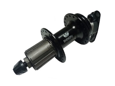 Maza Trasera SHENGFU para Disco, Cassette, Aluminio 14Gx36H, Rodamientos Sellados, Black