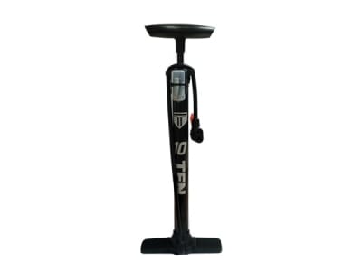 Bombin de Pie 10TEN, Aluminio/Resina, Doble Entrada, Base Abatible, Black1