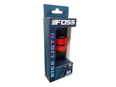 Luz Trasera FOSS Led Roja, USB, 50 Lums, 6 Funciones, 72 Chips.