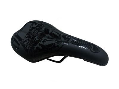 Asiento MTB Niño Negro calabera1