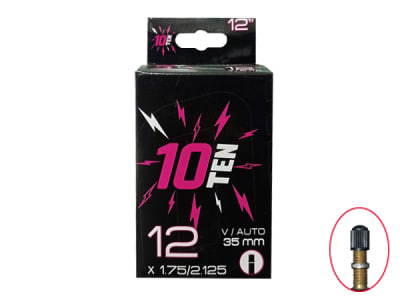 Camara 10TEN 12x1.75/2.125 Valvula de Auto METALICA, 35mm