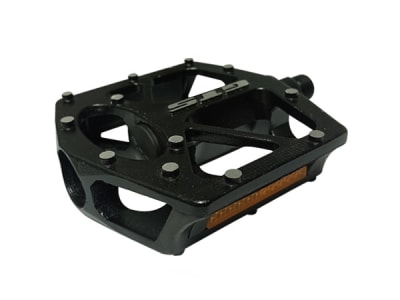 Pedal Plataforma GTS, Aluminio con Pins, Rodamientos, Black