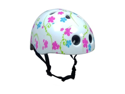 Casco FOSS Urban Niña, In-Mould, Flowers White, 46-54