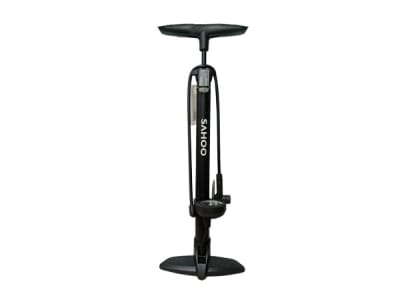 Bombin de Pie SAHOO, 160 PSI, con Manometro, Black