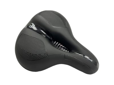 Asiento R-ONE, Prostatico, Acolchado C/Elastomero, BK. 21 x 26cm. Para SEGURIDAD Y VISIBILIDAD, pose1