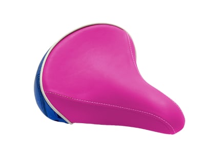 Asiento Niña Pink/Blue Stars con resortes y carro silver.