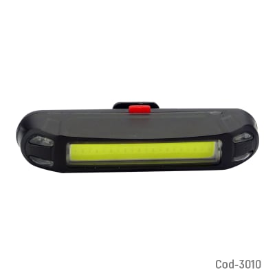 Luz Duo Para Bicicleta, LED COB Blanca/Roja Recargable.