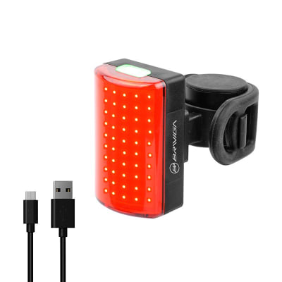 LUZ TRASERA USB ROJA RECARGABLE EBL-3355 100 LUMENES