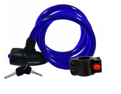 CANDADO SEG. LLAVE-2600 12MM 1200MM BK-1151