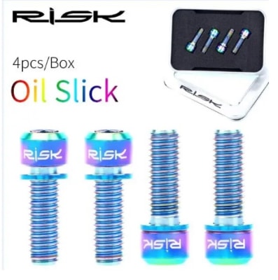 Pernos de fijación de freno de bicicleta de aleación de titanio con junta plana m6x20 mm