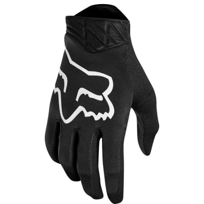 GUANTES FOX AIRLINE NEGRO/BLANCO LOGO M