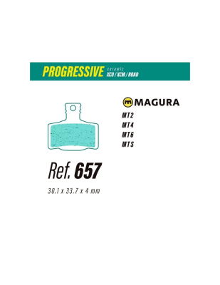 Pastillas LESS BRAKES Progressive V1 657 | Magura MT2 - MT4 - MT6 - MT Sport1