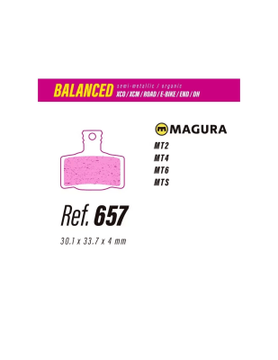 Pastillas LESS BRAKES Balanced 657 | Magura MT2 - MT4 - MT6 - MT Sport