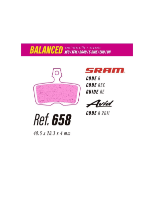 Pastillas LESS BRAKES Balanced 658 | Sram Code, Guide RE, DB81