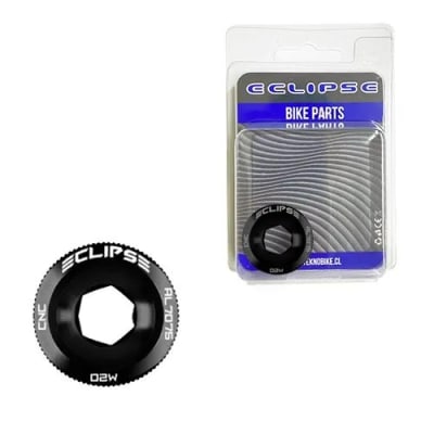 Perno Volante Eclipse aluminio cnc Black 20x10mm
