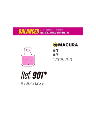 Pastillas LESS BRAKES Balanced 901 | Magura MT5 - MT7