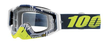 ANTIPARRA 100% RACECRAFT GOGGLE ECLIPSE- CLEAR LENS