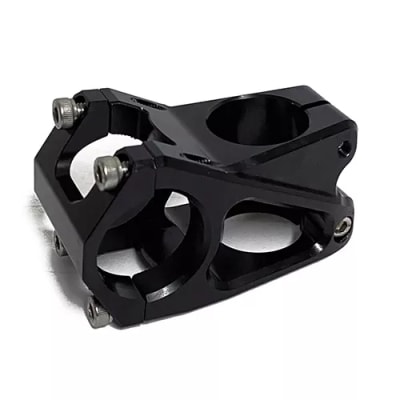 TEE ALUMINIO ECLIPSE MTB CNC AS-658 NEGRA 45MM X 31.8MM