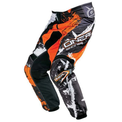 PANTALON ONEAL ELEM SHOCKER BLK/ORG SIZE: 28 YOUTH