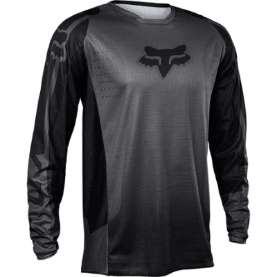 Polera Moto 180 Leed Gris/Negro Fox1