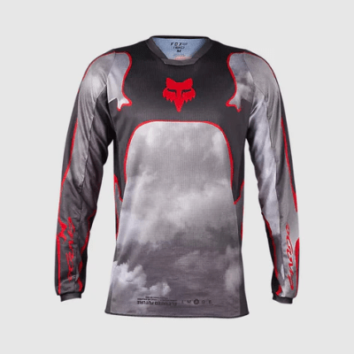 Polera 180 Atlas Gris/Rojo Fox