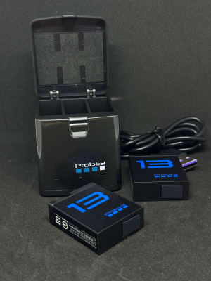 Cargados triple para gopro 13 mas 2 baterias