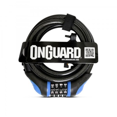 CANDADO SEGURIDAD ONGUARD NEONS 180X12MM BLUE