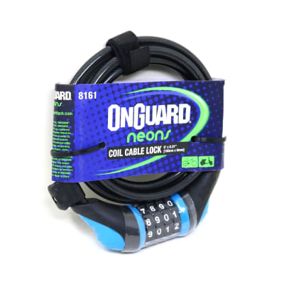 CANDADO ON GUARD ESPIRAL CLAVE NS 180X8M