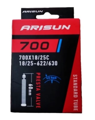 Camara Bicicleta Ruta Aro 700 X 18 a 25C V. Francesa 60Mm