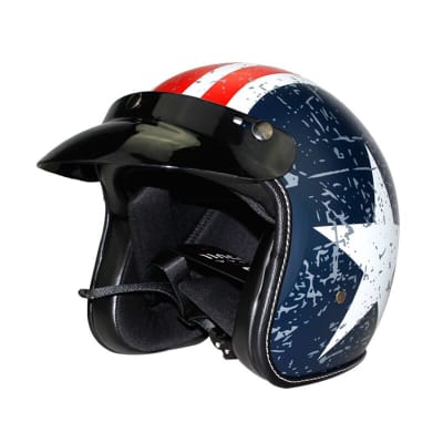 Casco Abierto De Motocicleta