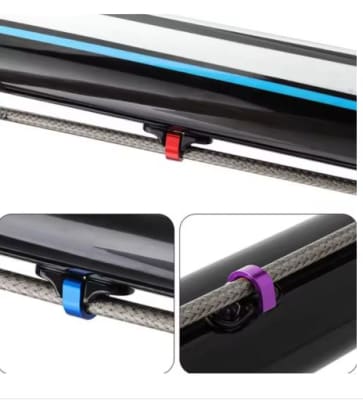 CLIP O ABRAZADERA ALUMINIO PARA FUNDA DE FRENO O CAMBIO (UNIDAD)