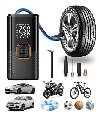 Compresor De Aire Portátil 150psi Para Autos Y Pelotas1