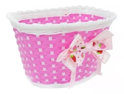 canasto plastico con lazo