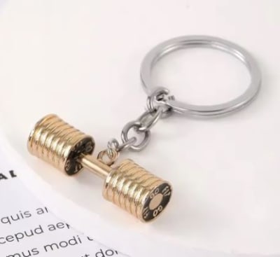 LLavero de Metal con mancuernas