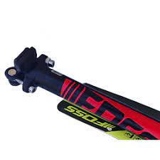 Tubo Asiento FOSS, Aluminio, 27,2 x 400mm, con Microajuste, Black/Red