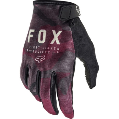 Guantes Bicicleta Ranger Camo Morado Fox2