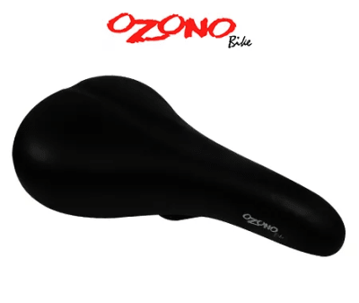 Asiento MTB acolchado NEGRO LISO REFLECTOR