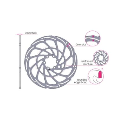 DISCO ROTOR 220MM PARA E-BIKES BRAKCO MOD.DR-17-XSC-2201
