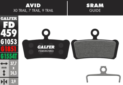 Galfer Pastillas Sram Guide R, RS, RSC, Ultimate, G21