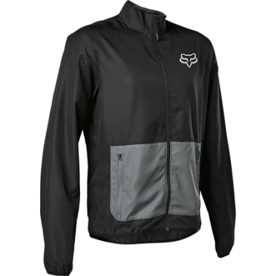 Chaqueta Cortavientos Fox Bicicleta Ranger Negro