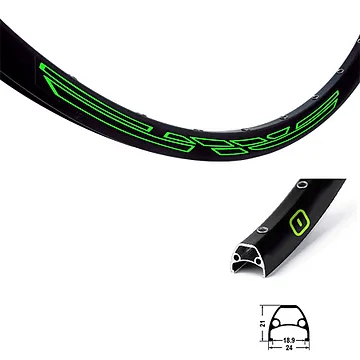 LLANTAS REFORZADA OZONO DOBLE PARED ALUMINIO BLACK 29