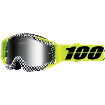 ANTIPARRA 100% RACECRAFT GOGGLE ANDRE - MIRROR SILVER LENS1