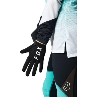 Guantes Bicicleta Mujer Ranger Gel Negro Fox1