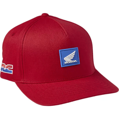 Gorro Jockey Lifestyle Honda Wing Flexfit Rojo Fox1