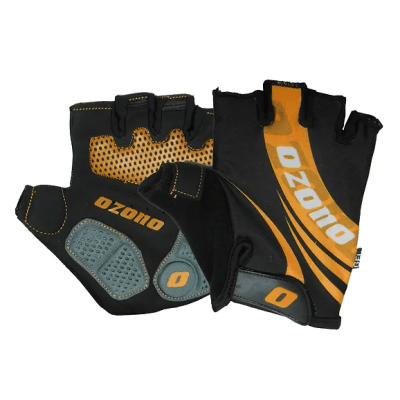 GUANTE CORTO OZONO BIKE GLOVES NARANJO  L1