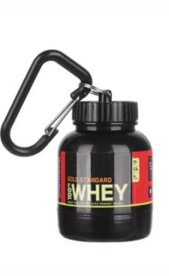 Mini botella portátil de proteína en polvo con llavero1