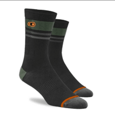 CALCETIN CRANKBROTHERS ICON MTB SOCK SM/MD NEGRO/VERDE